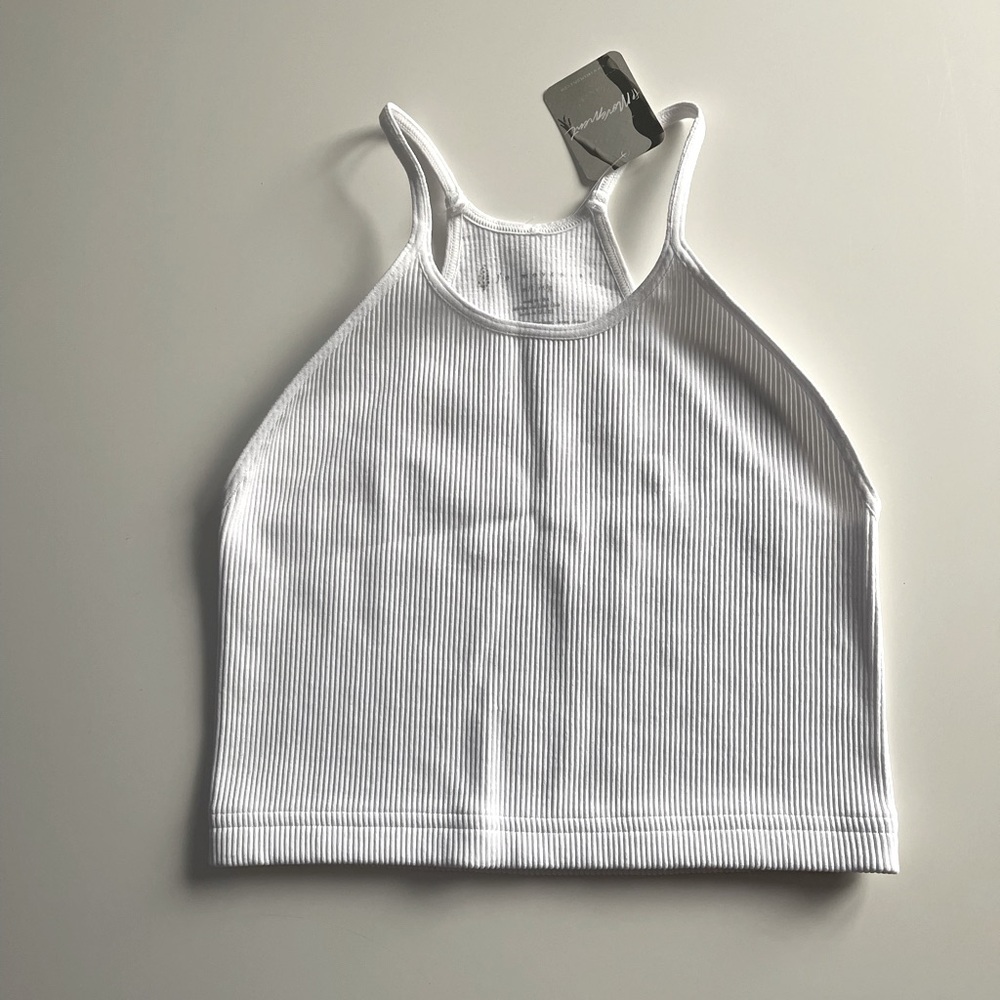 BNWT FREE PEOPLE CROP RUN TANK